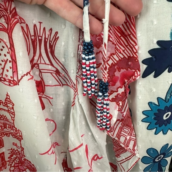 NWT FARM Rio Dual Prints Maxi Wrap Dress SZ L - Picture 4 of 10